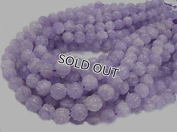 Photo2: 라벤더 아메지스트 꽃(장미)파츠 12mm,  2a+ 품질,  한줄 사이즈 36cm (2)