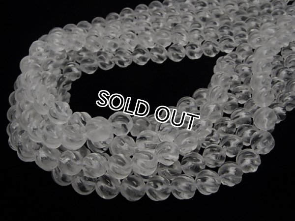Photo2: 백수정 S라인 라운드 10mm  3a품질 1줄 사이즈 38cm,/- 5줄 구매 시 20% 할인 (2)