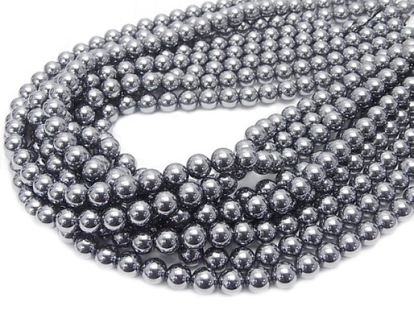 Photo2: 테라헤르츠 -원석비즈, 사이즈 8mm,한줄사지즈39cm - 5줄/구매 시 10% 할인 (2)