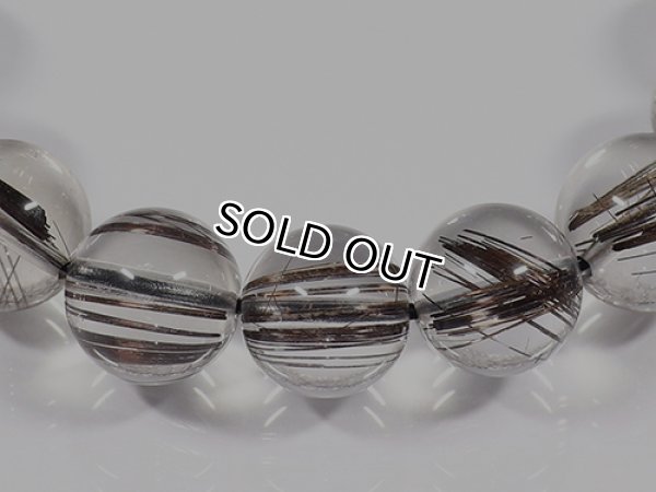 Photo6: 블랙 루틸Rutile  비즈11mm  5a품질,   (6)