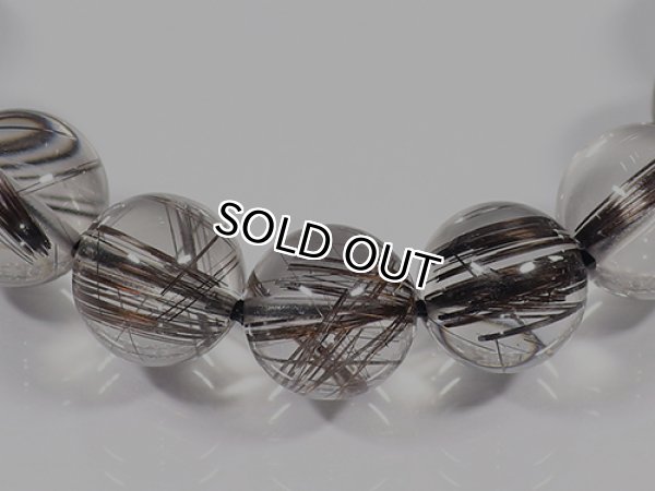 Photo3: 블랙 루틸Rutile  비즈11mm  5a품질,   (3)