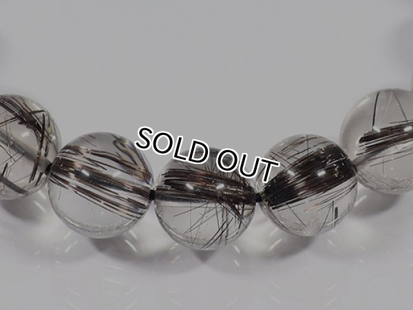 Photo7: 블랙 루틸Rutile  비즈11mm  5a품질,   (7)