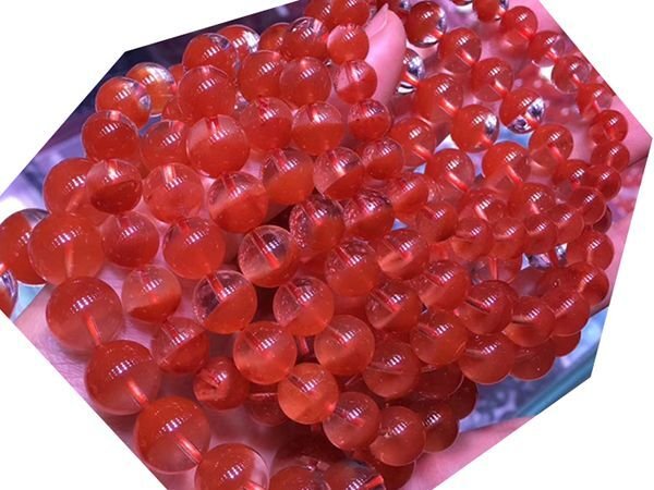 Photo4: 레드 팬텀 수정(Red Phantom Crystal) 팔찌  (4)