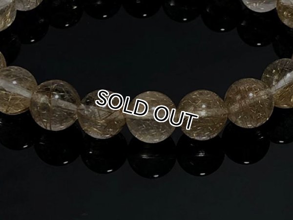 Photo3: 실버루틸Rutile-은침수정  비즈9.9mm  4a품질, 【1점】 (3)