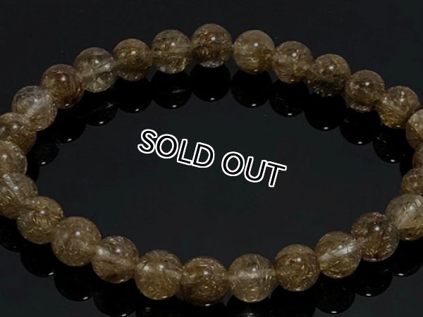 Photo3: 실버루틸Rutile-은침수정  비즈6.9mm  4a품질, 【1점】 (3)