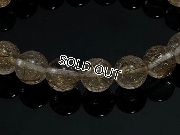 Photo2: 실버루틸Rutile-은침수정  비즈9.9mm  4a품질, 【1점】 (2)