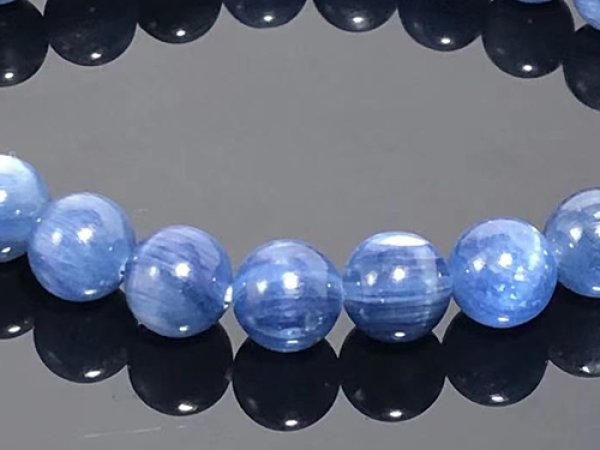 Photo6: 카이아나이트 Kyanite  팔찌 비즈8.38mm , 4a품질,  (1점) (6)