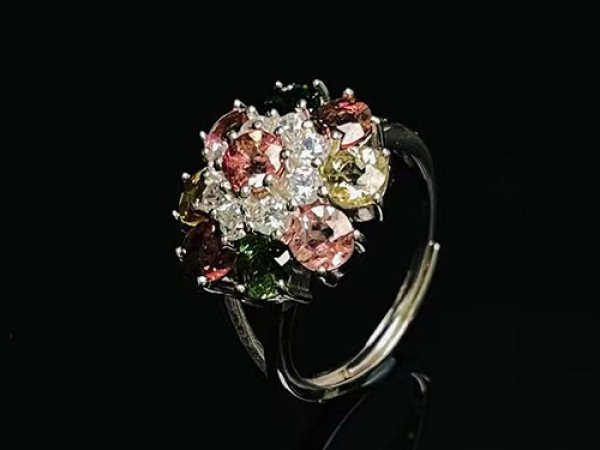 Photo2: 토르말린 Tourmaline  반지 실버925 (2)