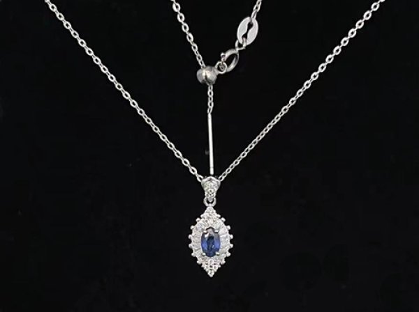 사파이어 목걸이,
