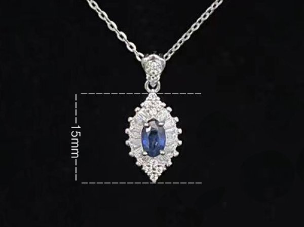 사파이어 목걸이,