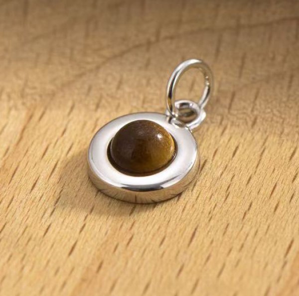 Photo2: 실버925 호안석 펜던트 팔찌 목걸이 용 펜던트 (2)